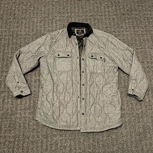 Womans windriver Gray Quilted lined full button up Jacket